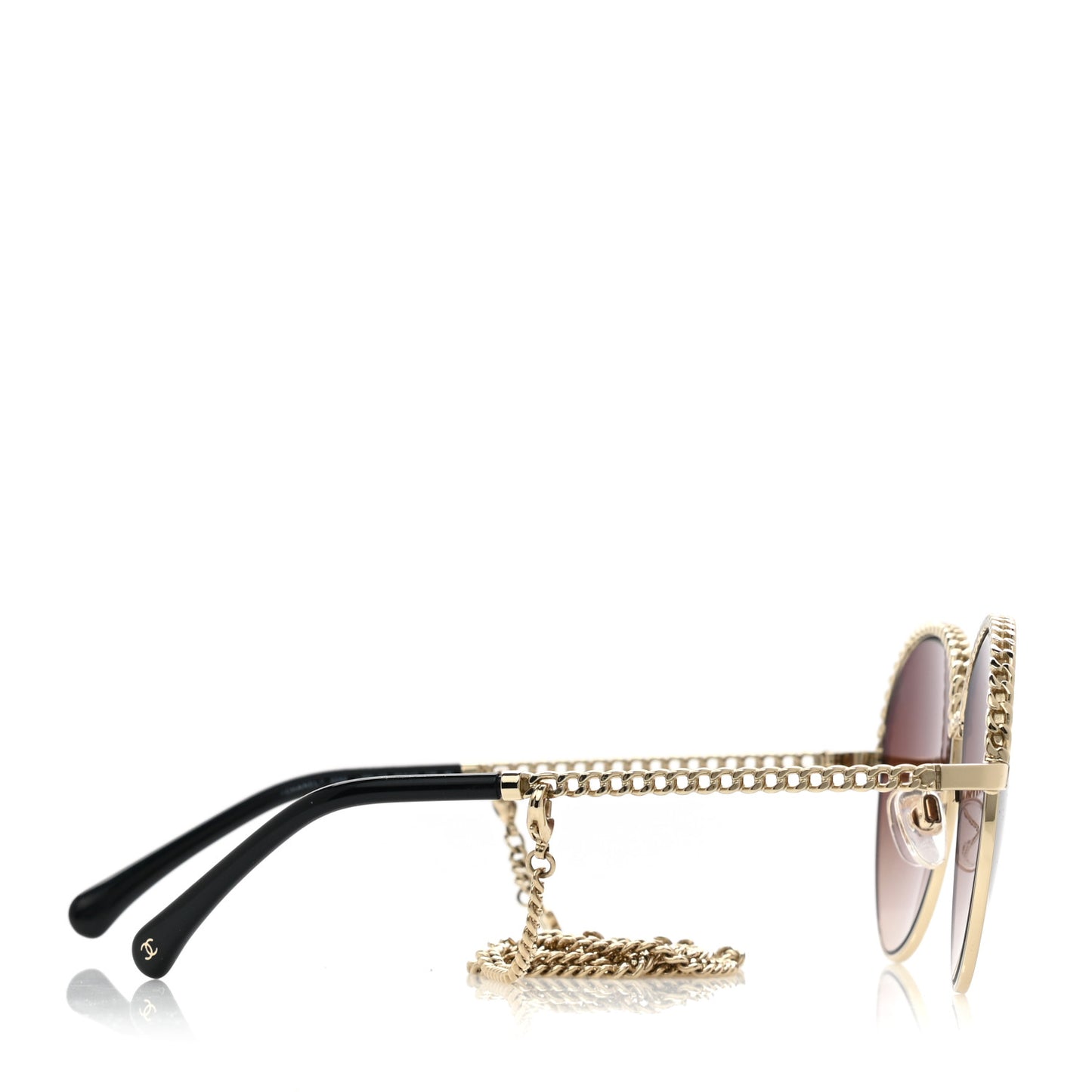 Chain Pantos Sunglasses 4242 Gold Brown