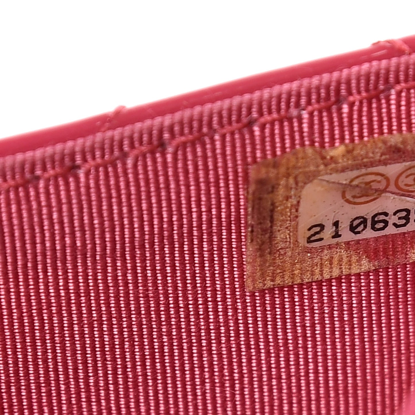 Patent Calfskin Quilted Small Flap Wallet Pink