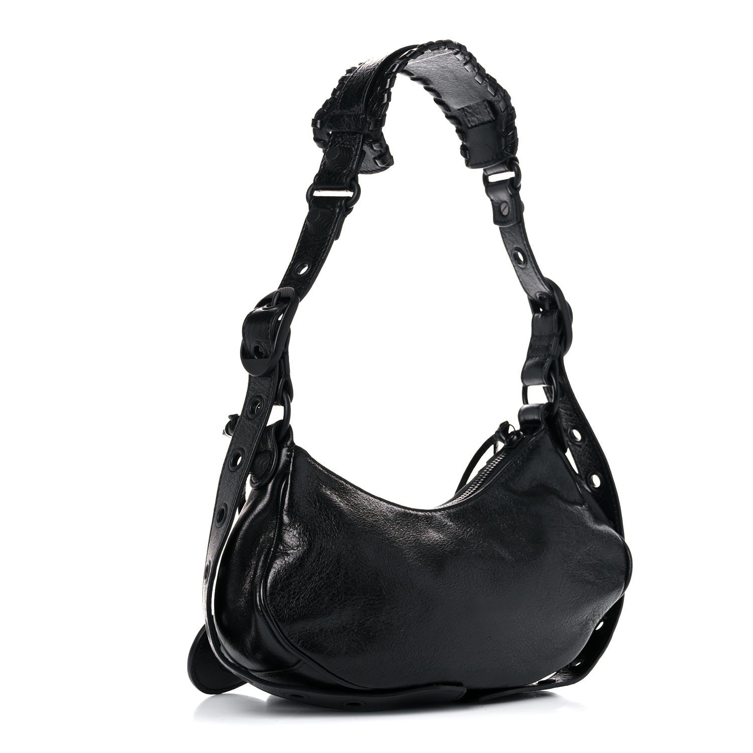 Balenciaga Agneau Arena Monochrome Le Cagole Shoulder Bag XS Black 3 of 13