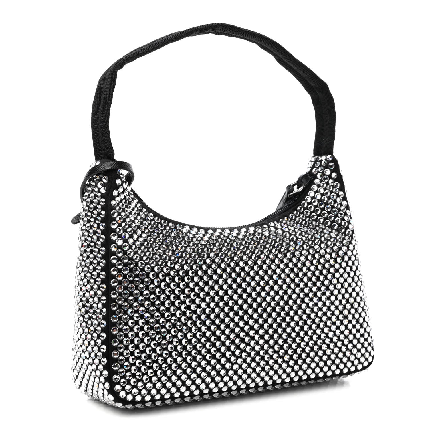 Prada Satin Crystal Mini Re-Edition 2000 Bag Cristal 3 of 9