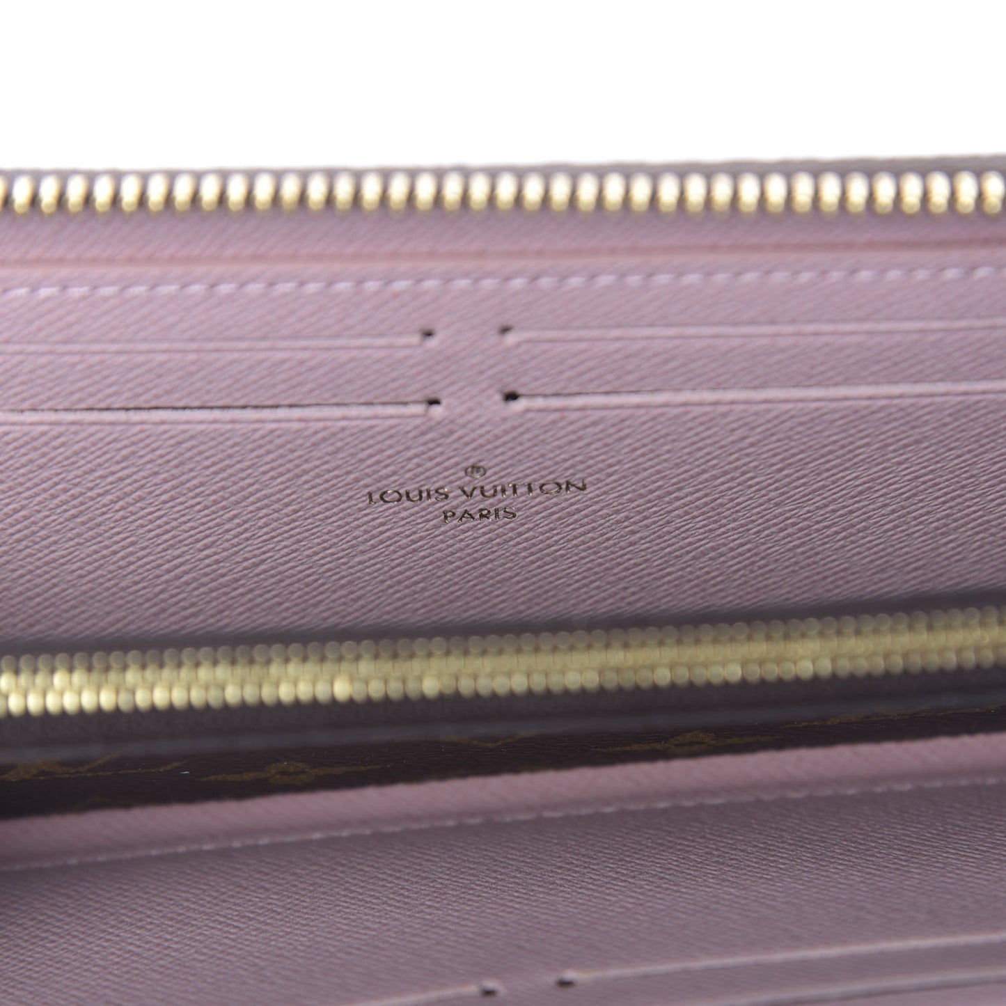 Monogram Clemence Wallet Rose Ballerine