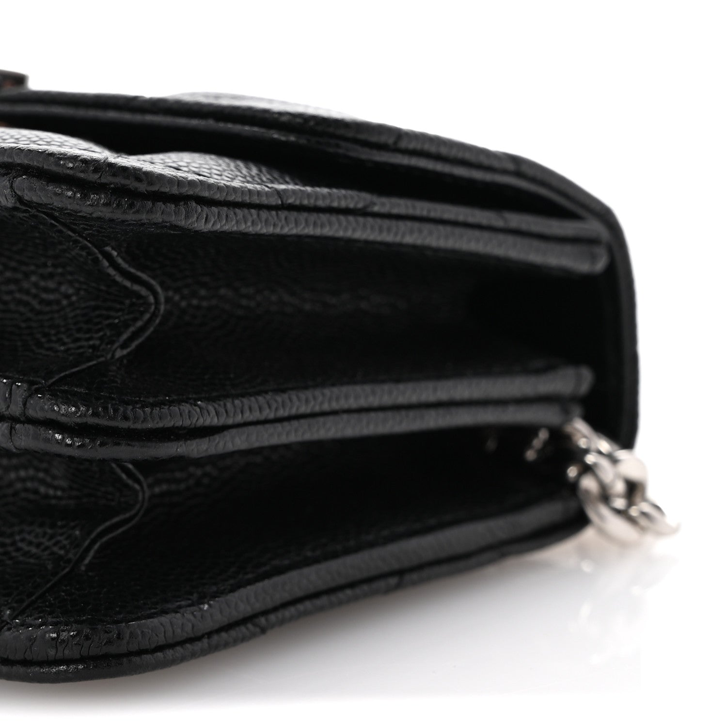 Chanel Caviar Quilted Pick Me Up Clutch With Chain Black 11 of 13
