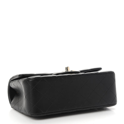 Chanel Lambskin Quilted Mini Rectangular Flap Black 4 of 9