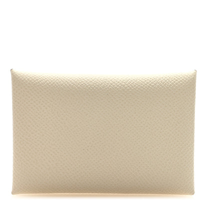 Hermes Epsom Calvi Card Case Craie 1 of 5