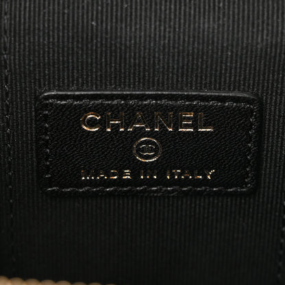 Chanel Lambskin Quilted Top Handle Mini Vanity Case With Chain Black 6 of 10