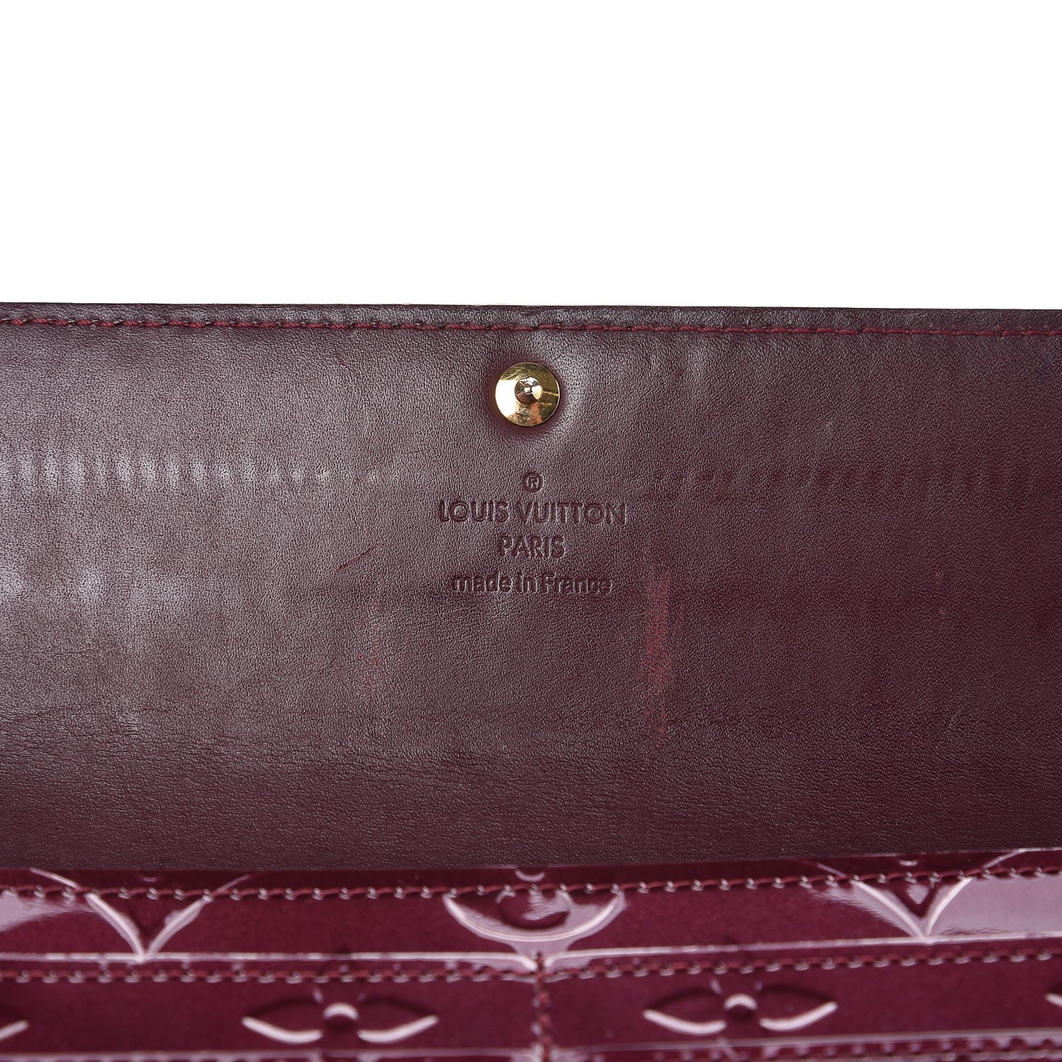 Louis Vuitton Vernis Sarah Wallet Rouge Fauviste 6 of 8
