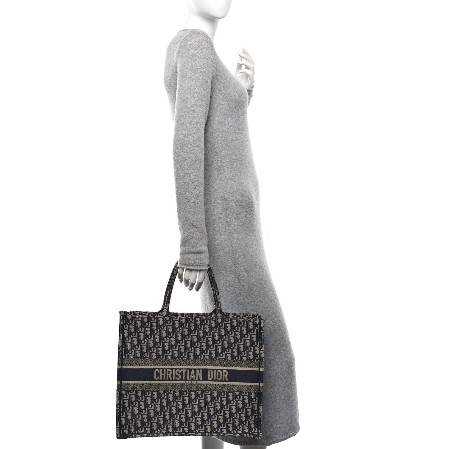 Oblique Large Book Tote Blue Multicolor
