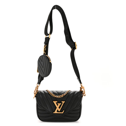 Louis Vuitton Calfskin New Wave Multi Pochette Black 1 of 13
