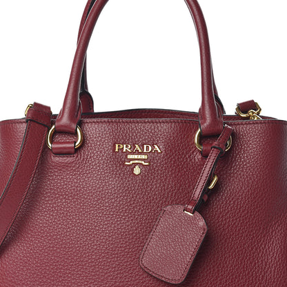 Prada Vitello Phenix Tote Cherry 9 of 13