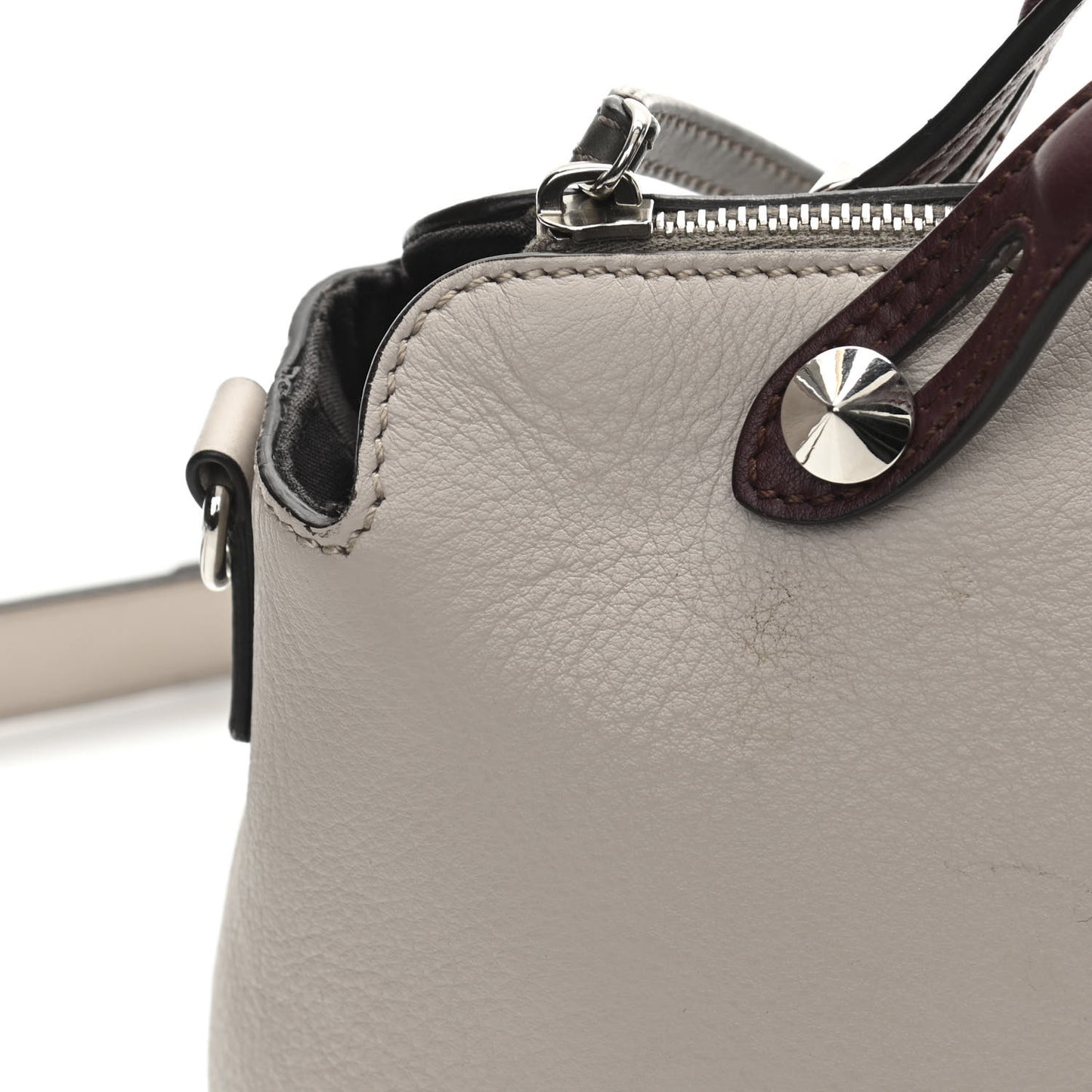 Vitello Dolce 4 Color Medium By The Way Boston Bag Grigio Polvere Arancio Multicolor