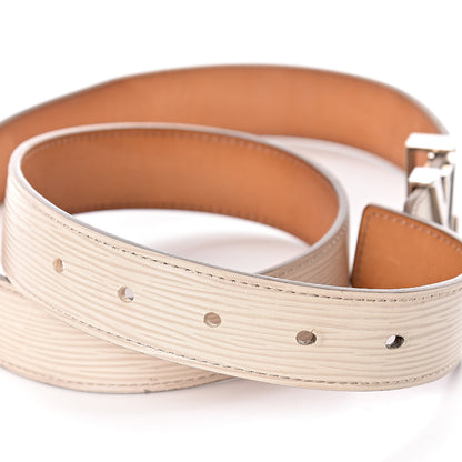 Louis Vuitton Epi 30mm LV Initiales Belt 80 32 Ivory 6 of 9