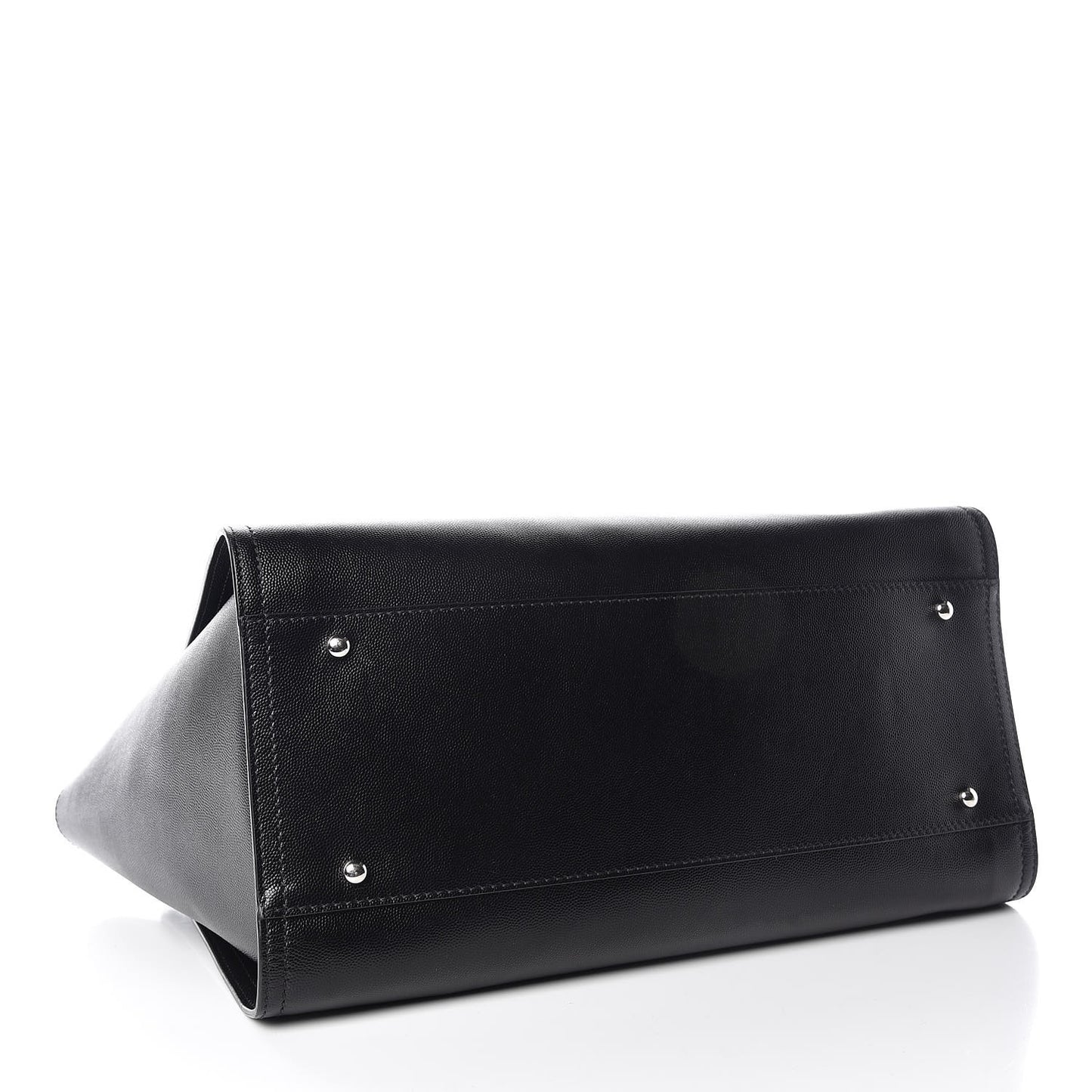 Caviar Medium Studded Deauville Tote Black