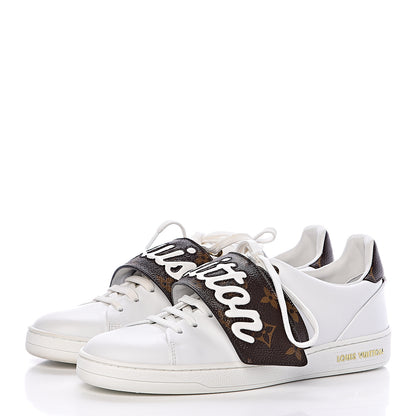 Louis Vuitton Calfskin Monogram Frontrow Sneakers 36.5 White 3 of 10