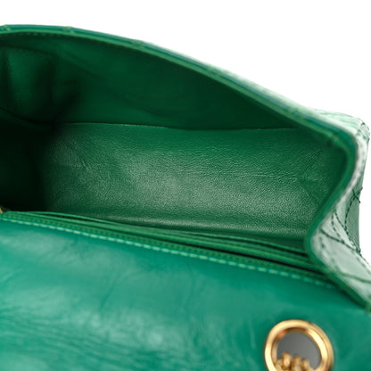 Chanel Aged Calfskin Quilted 2.55 Reissue Mini Flap Green 5 of 10