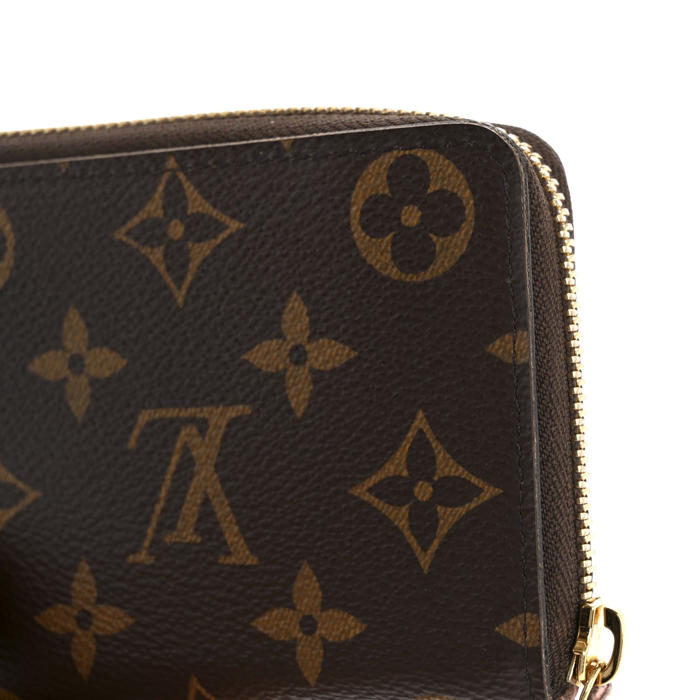 Monogram Clemence Wallet Rose Ballerine