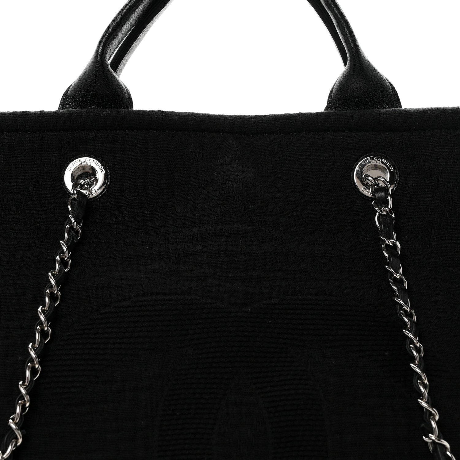 Chanel Canvas Extra Large Double Face Shopping Tote Black 8 of 10