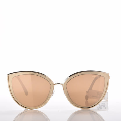 Chanel Metal Cat Eye Sunglasses 4222 Gold 2 of 7