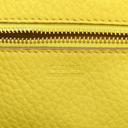 Celine Crisped Calfskin Mini Tie Knot Tote Fluo Yellow 6 of 10