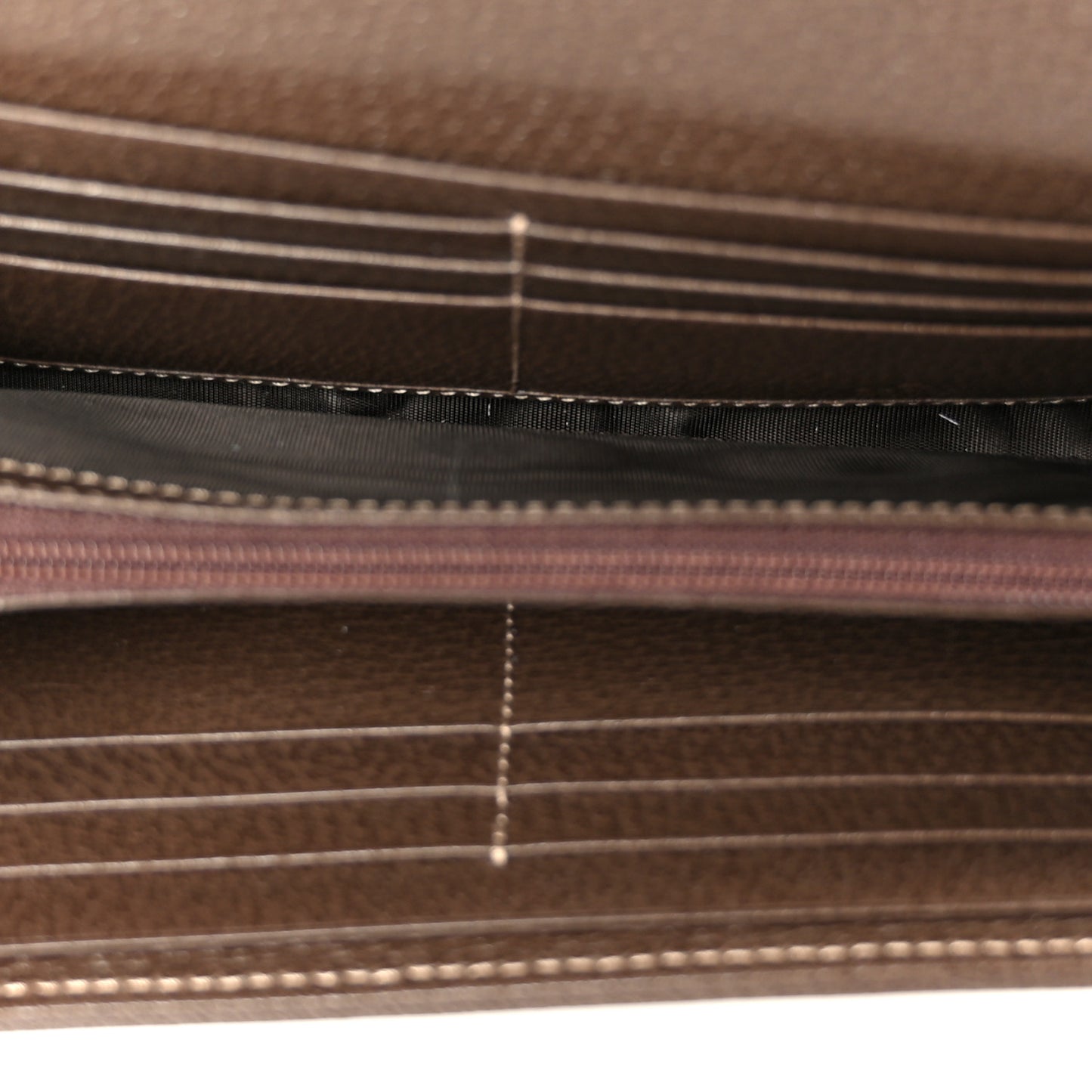 GG Supreme Monogram Web Ophidia Wallet On Chain Brown