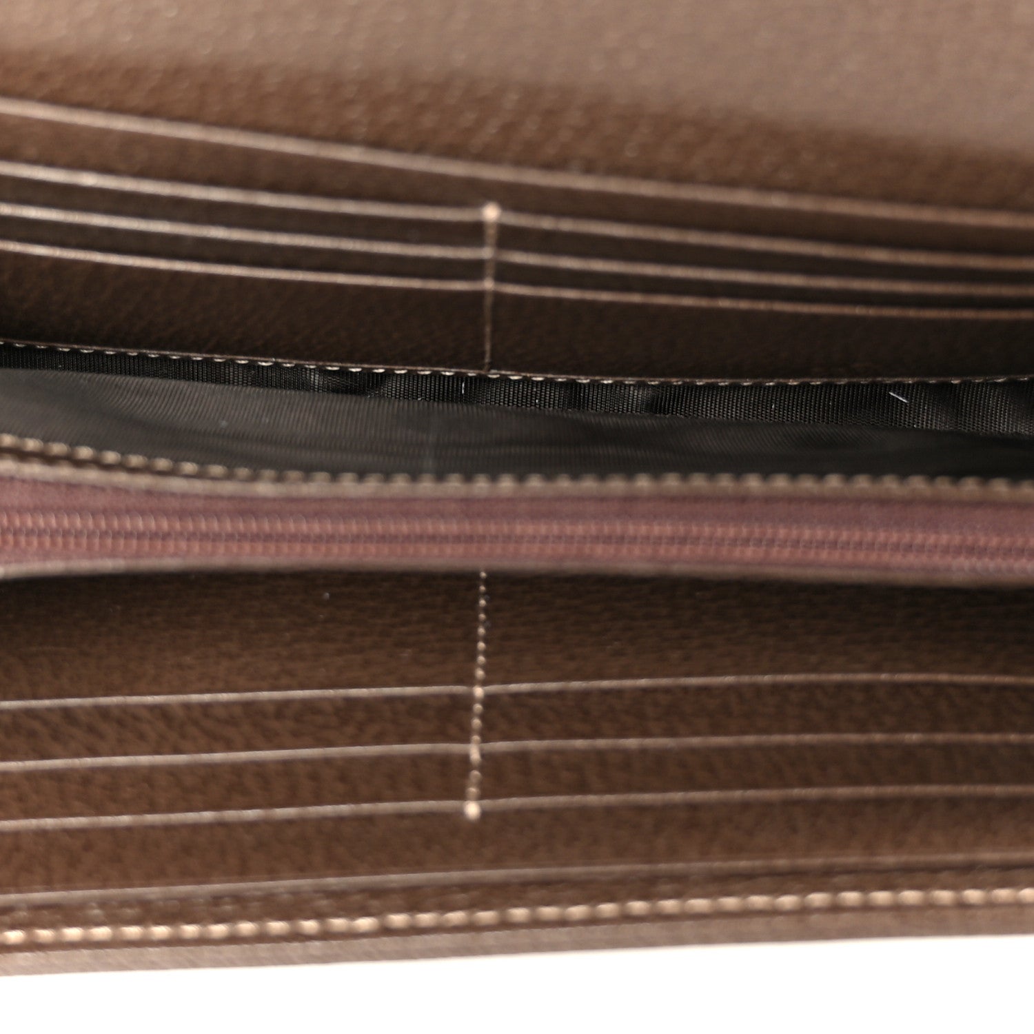 Gucci GG Supreme Monogram Web Ophidia Wallet On Chain Brown 4 of 11