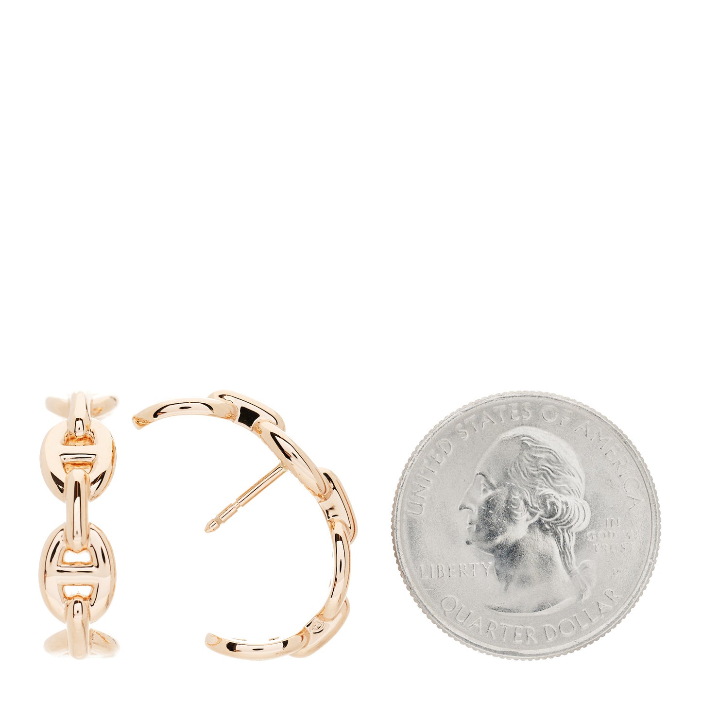 18K Rose Gold Chaine d'Ancre Enchainee Earrings