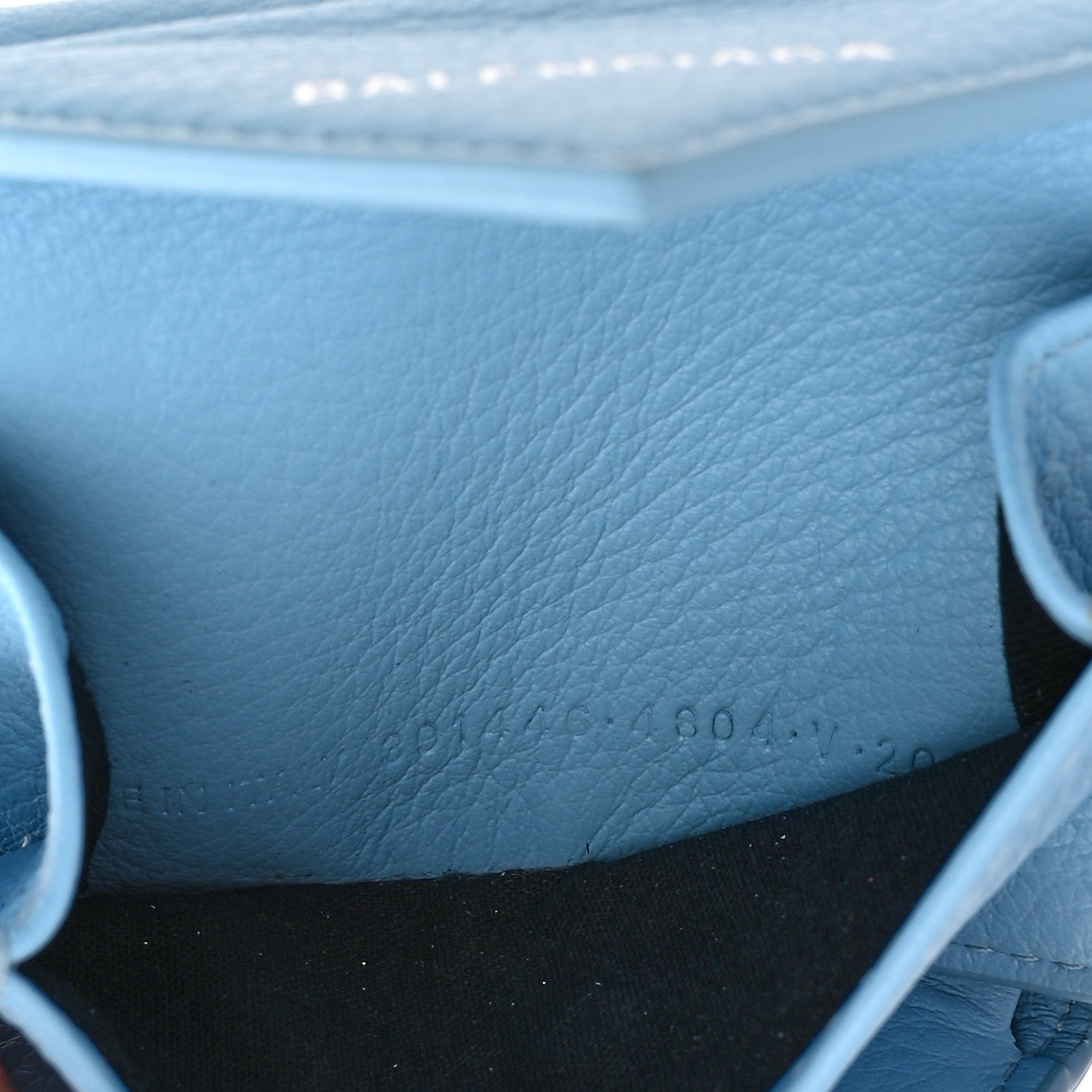 Balenciaga Calfskin Mini Papier Wallet Light Blue 7 of 10