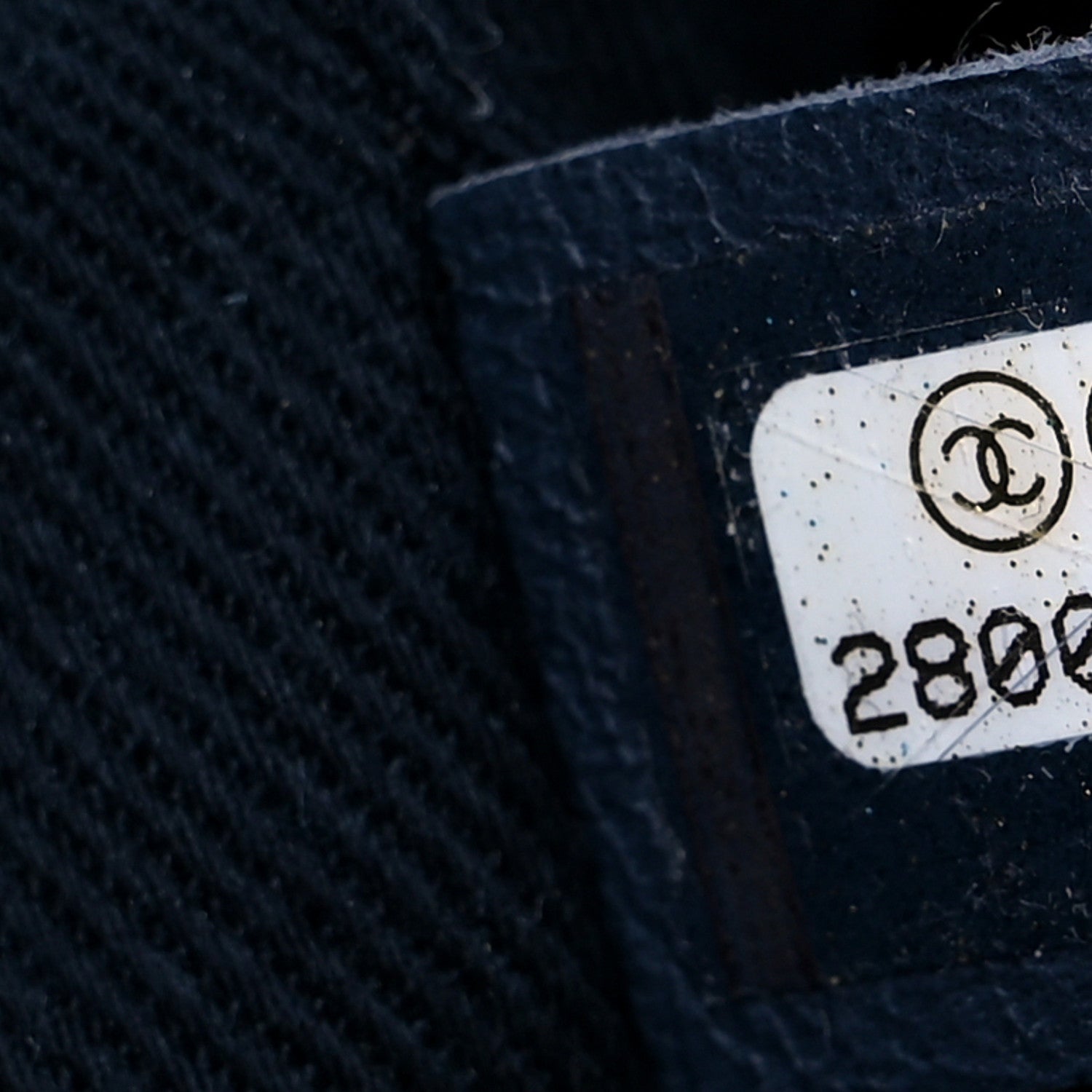 Chanel Lurex Canvas Medium Deauville Tote Navy Blue Gold 7 of 10