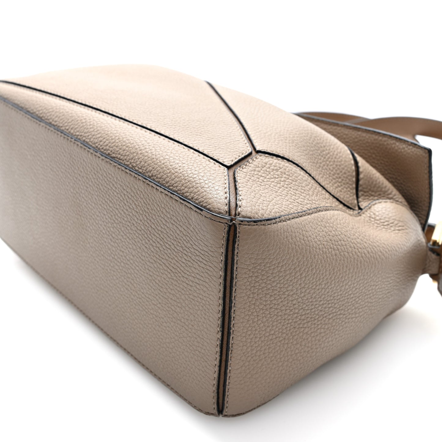 Grained Calfskin Small Puzzle Bag Sand Mink