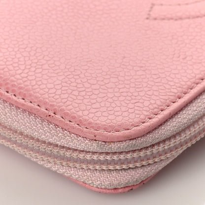 Chanel Caviar Large Timeless CC Zip Around Wallet Pink 11 of 15