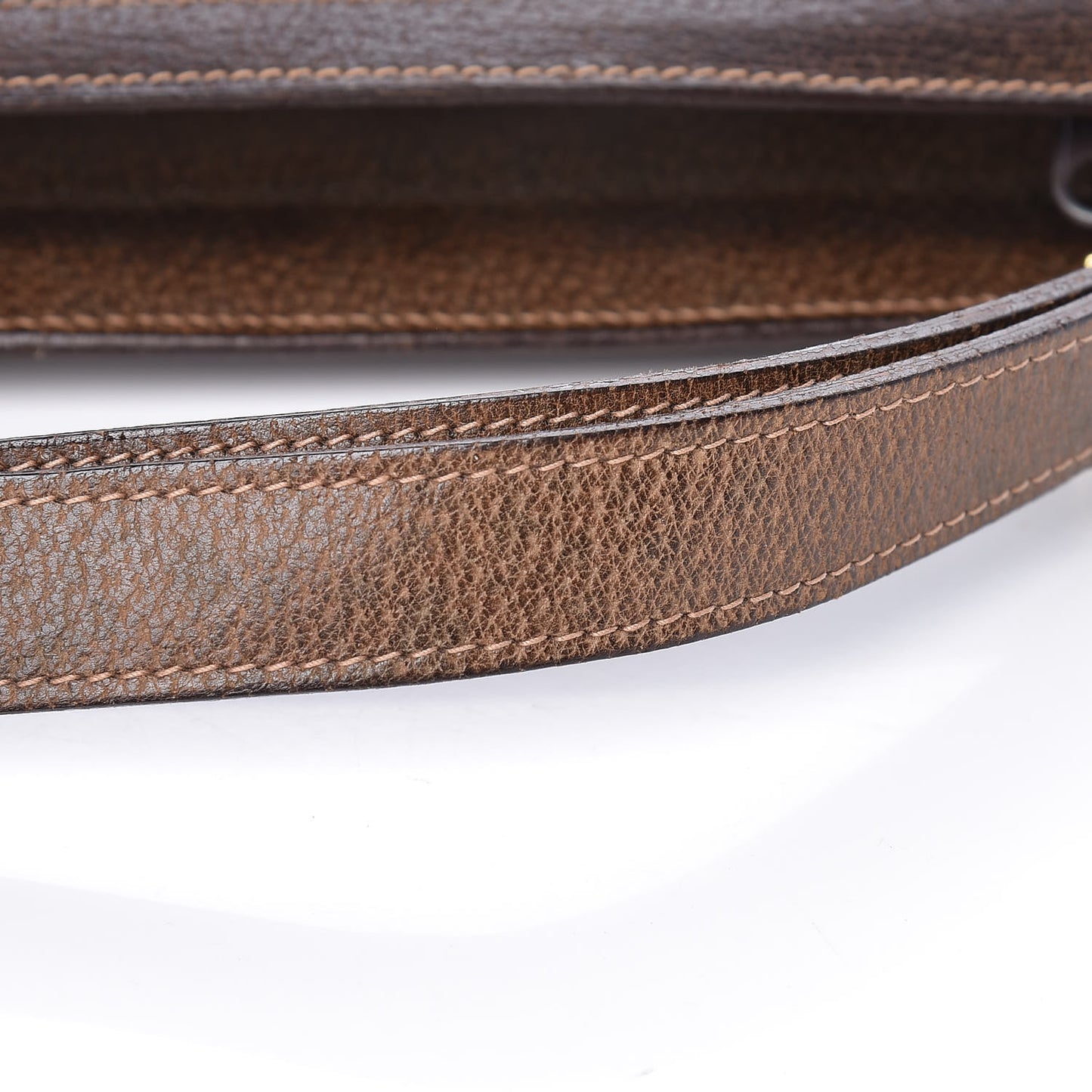 GG Plus Monogram Web Shoulder Bag Dark Brown