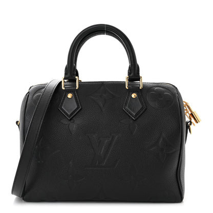 Louis Vuitton Empreinte Monogram Giant Speedy Bandouliere 25 Black 1 of 11