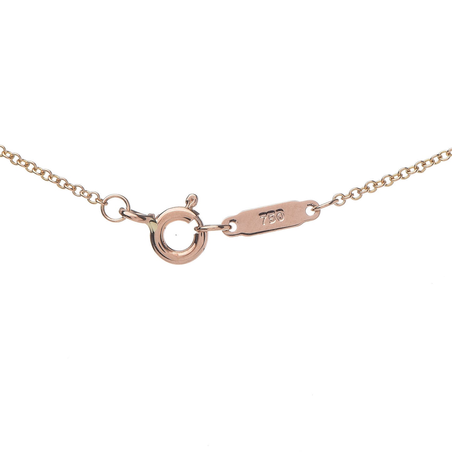 18K Rose Gold Diamond Metro Heart Pendant Necklace