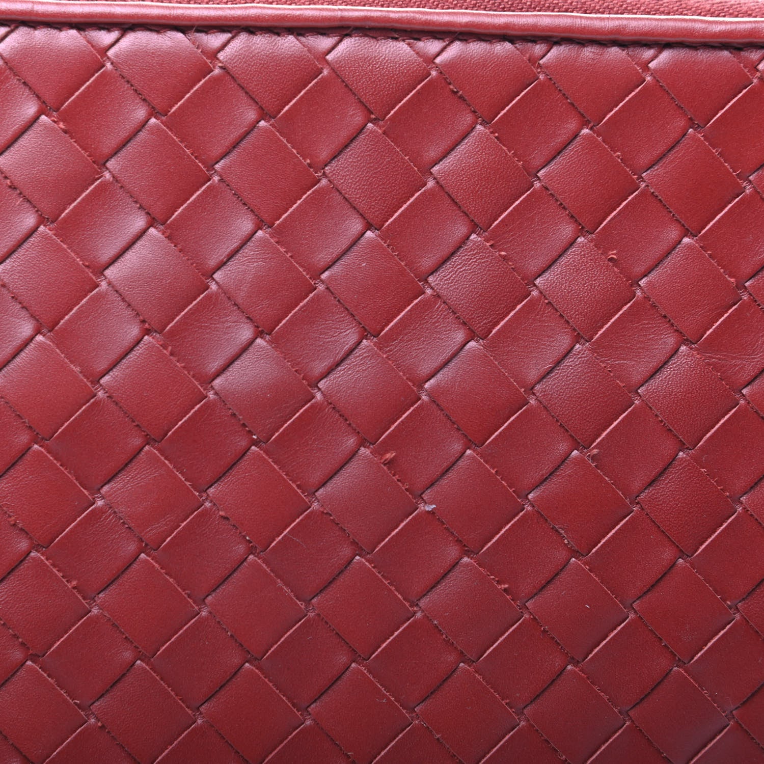 Bottega Veneta Nappa Intrecciato Flat Zip Pouch Brique 9 of 9