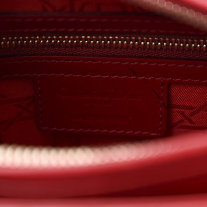 Christian Dior Patent Cannage Medium Lady Dior Red 5 of 10
