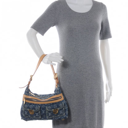 Louis Vuitton Monogram Denim Baggy PM Blue 2 of 7