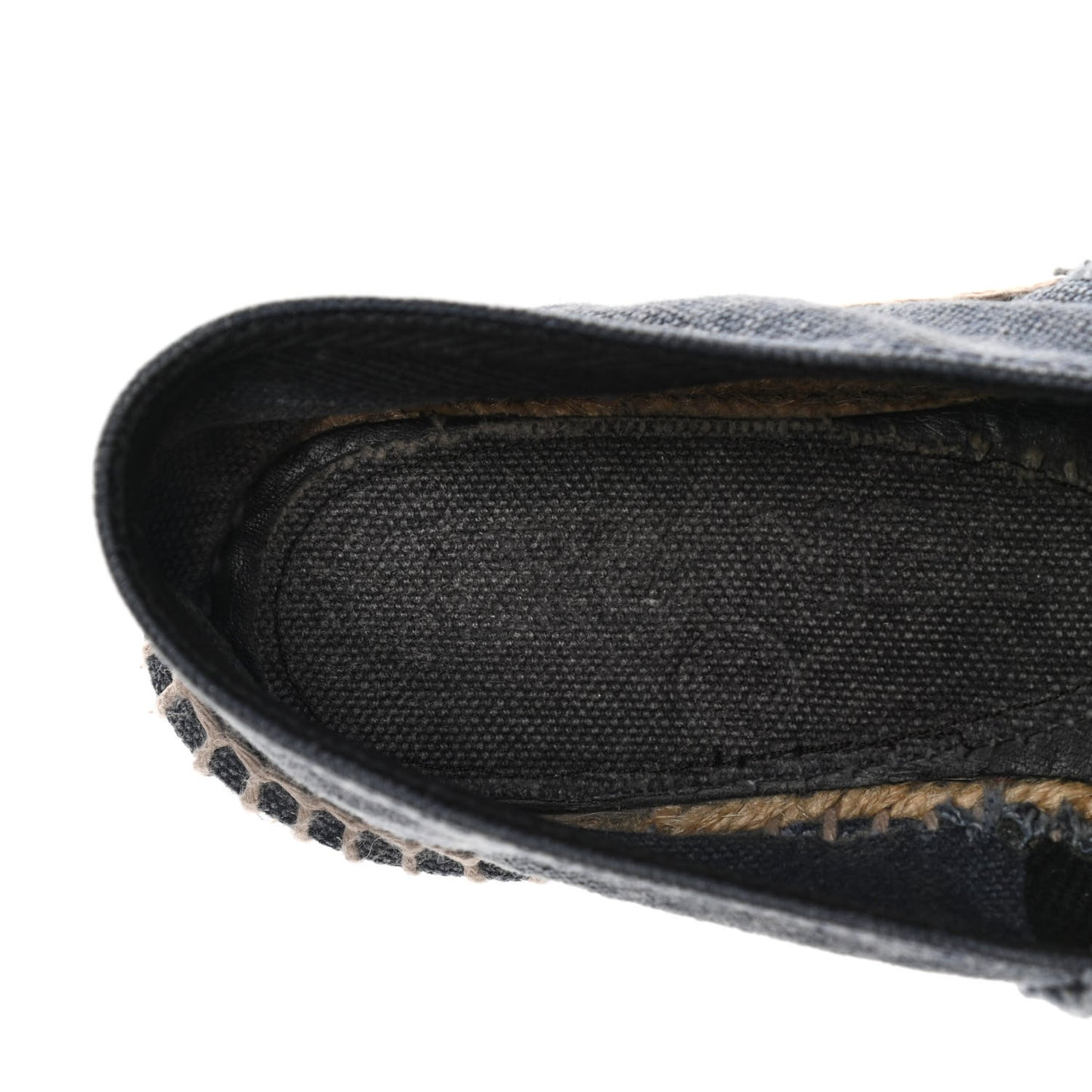 Linen CC Espadrilles 35 Blue Black