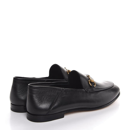 Gucci Lambskin Womens Brixton Horsebit Loafers 36.5 Black 4 of 8