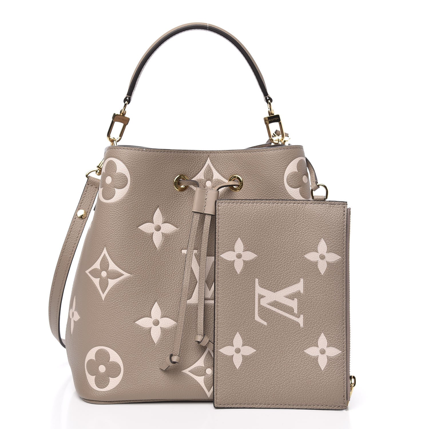 Louis Vuitton Empreinte Monogram Giant Neonoe MM Tourterelle Creme 1 of 9