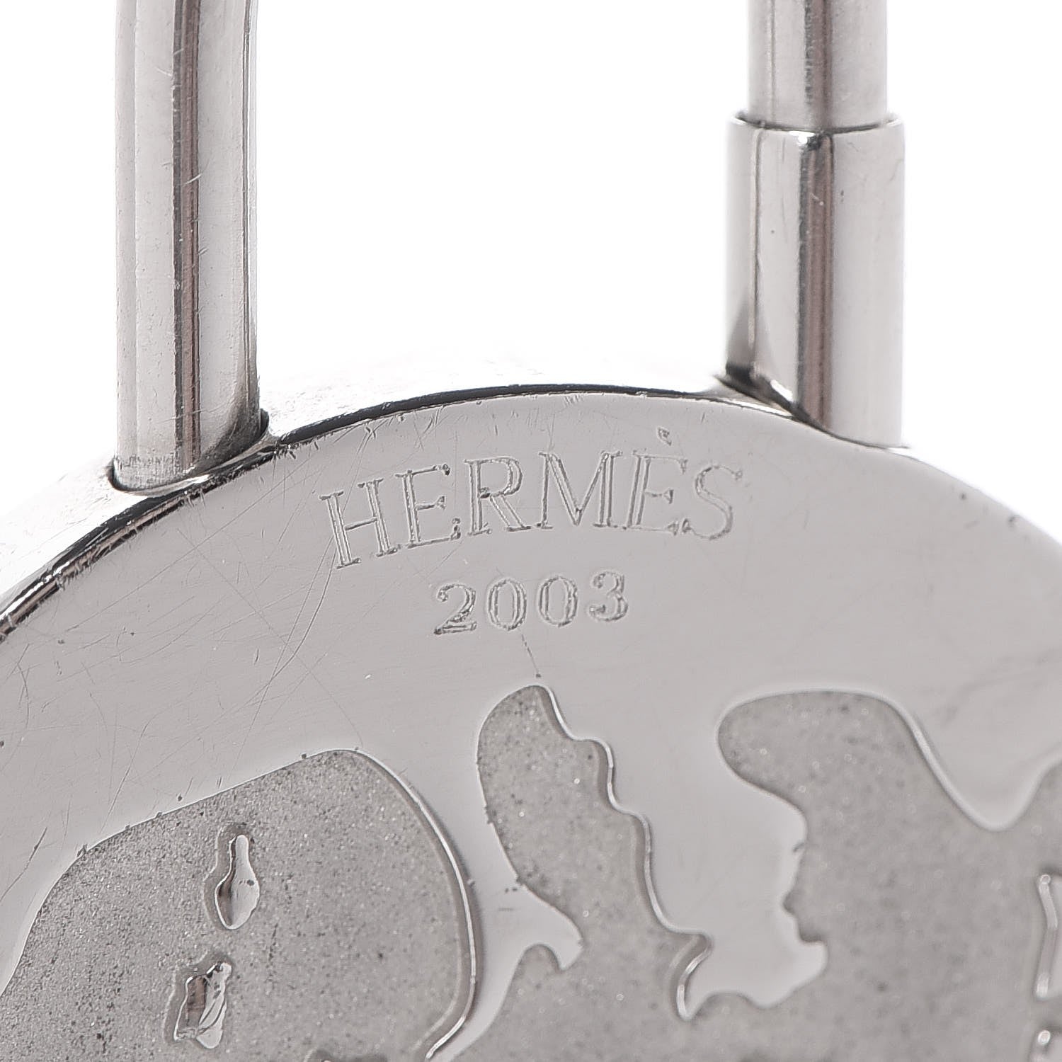 Hermes Palladium Annee Mediterranee Cadena Lock 3 of 4