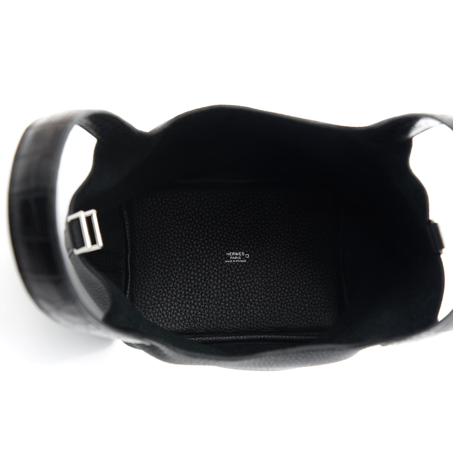 Hermes Taurillon Clemence Matte Alligator Picotin Lock Touch 18 PM Black 5 of 11