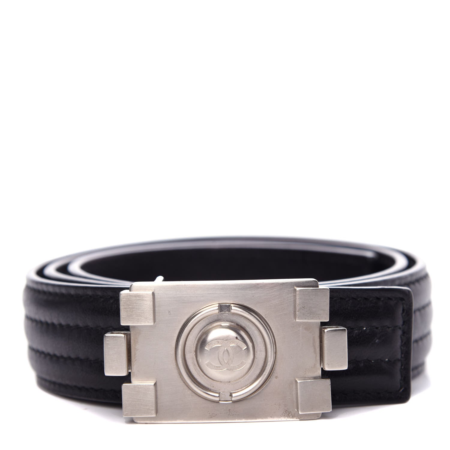 Chanel Calfskin CC Boy Belt 75 30 Black 1 of 6
