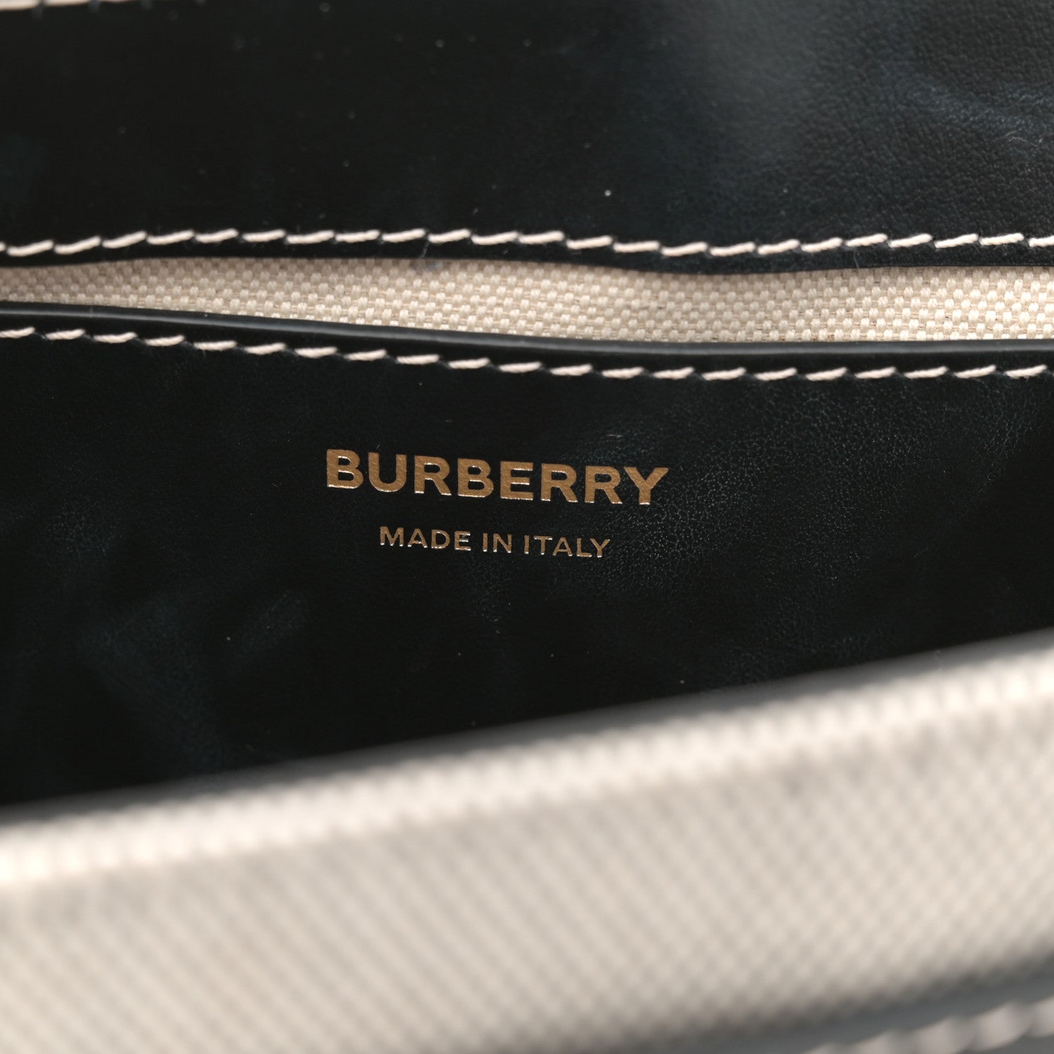Burberry Canvas Horseferry Print Note Crossbody Bag Grey Black 6 of 12