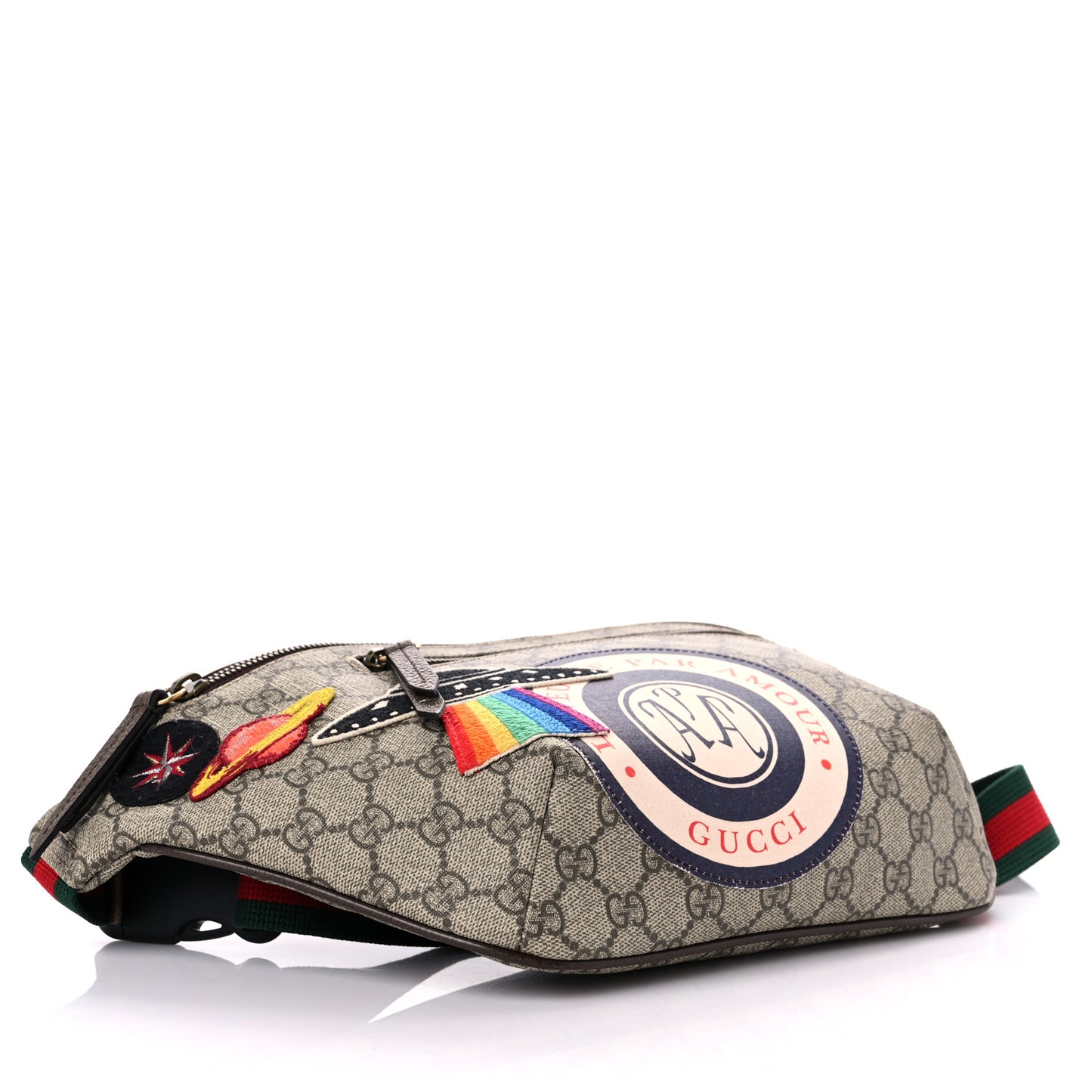 GG Supreme Monogram Courrier Belt Bag Beige New Acero