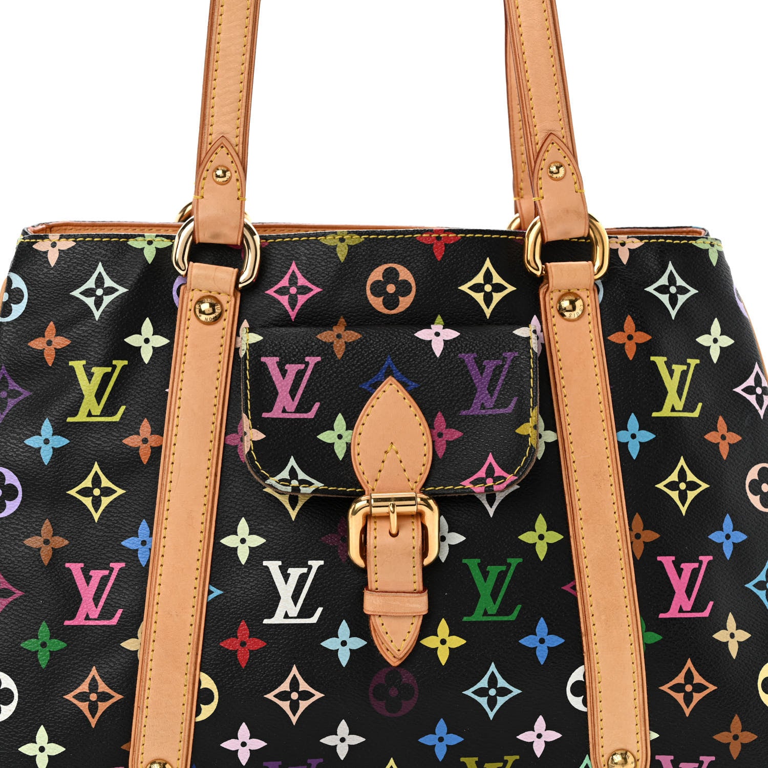 Louis Vuitton Monogram Multicolor Aurelia MM Black 7 of 10