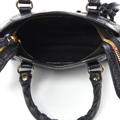 Balenciaga Agneau Classic Gold Hardware Nano City Black 6 of 11