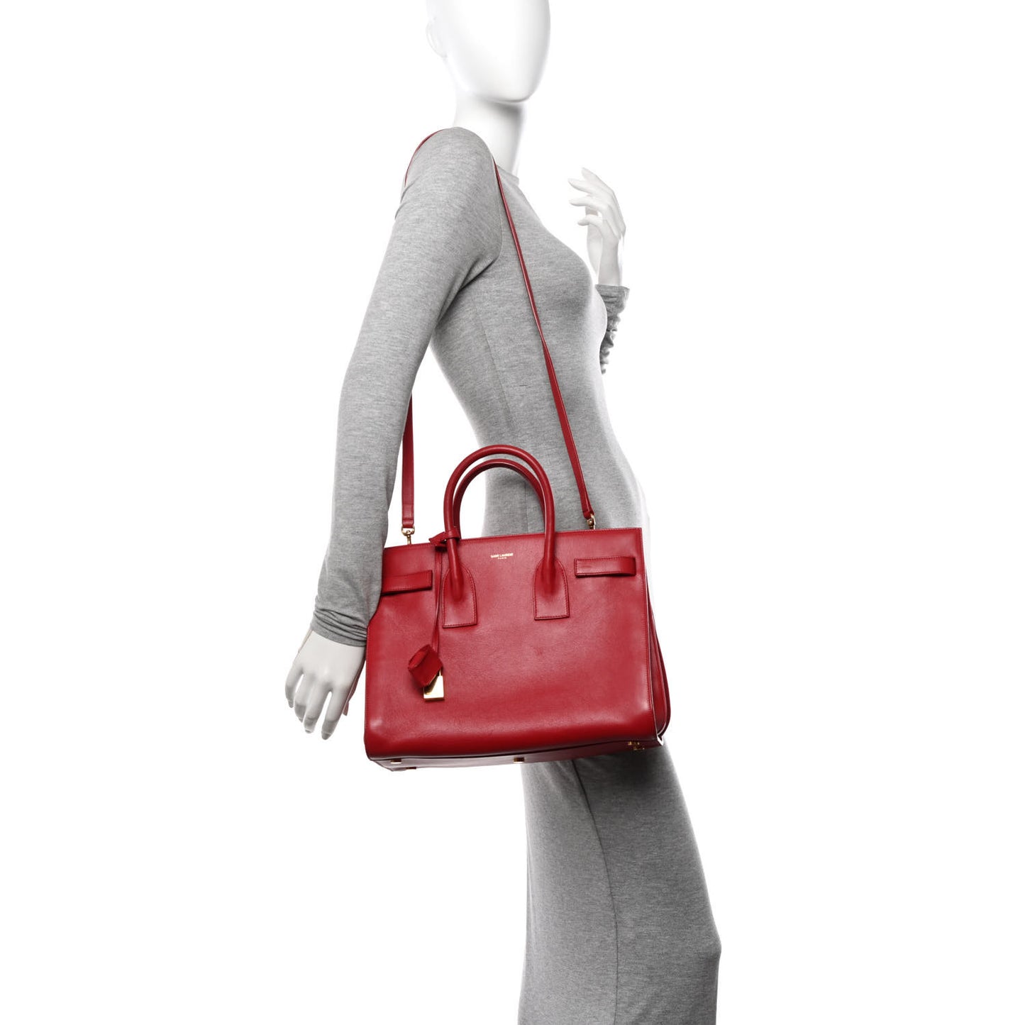 Calfskin Small Sac De Jour Lipstick Red