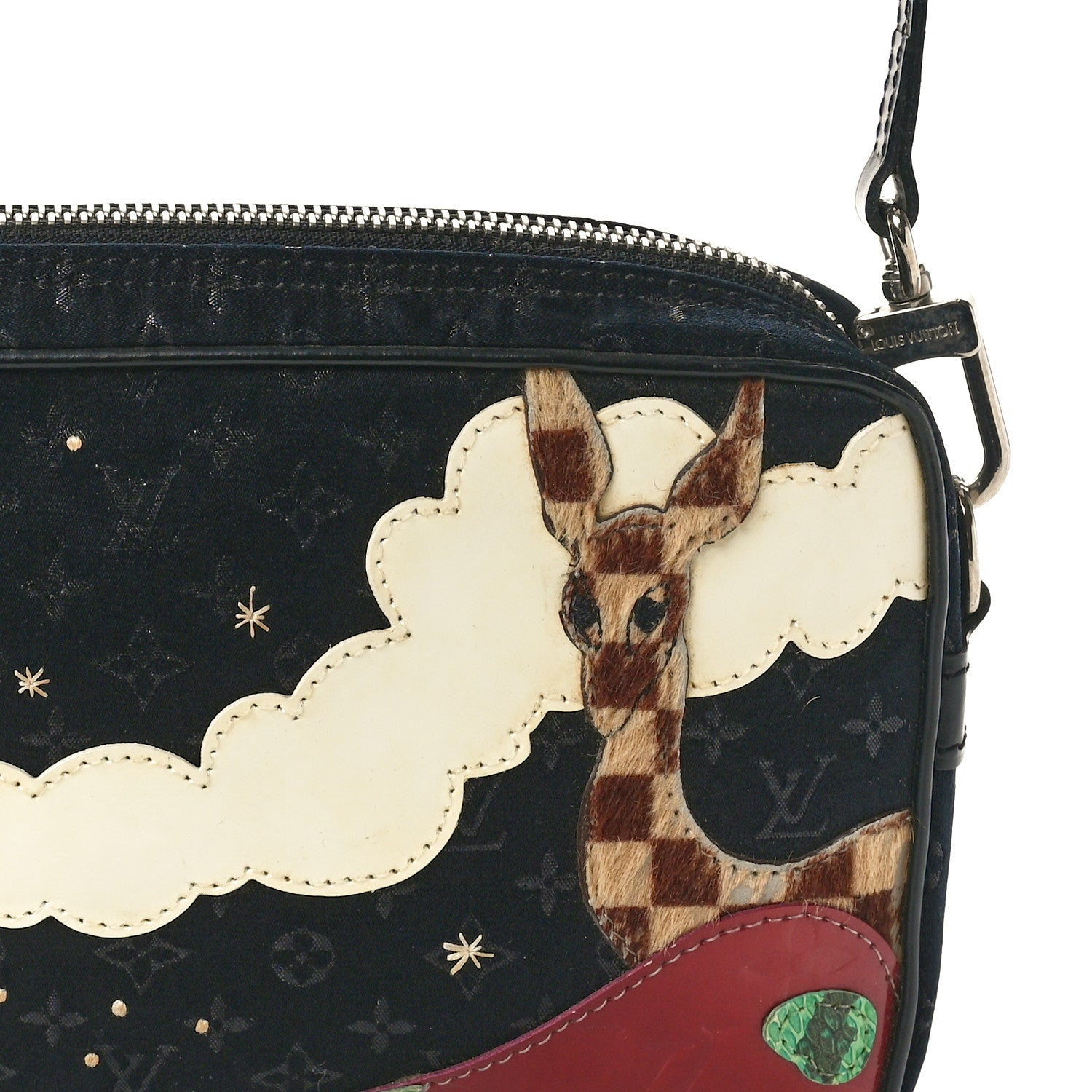 Louis Vuitton Satin Mini Monogram Conte De Fees Pochette Black 7 of 9