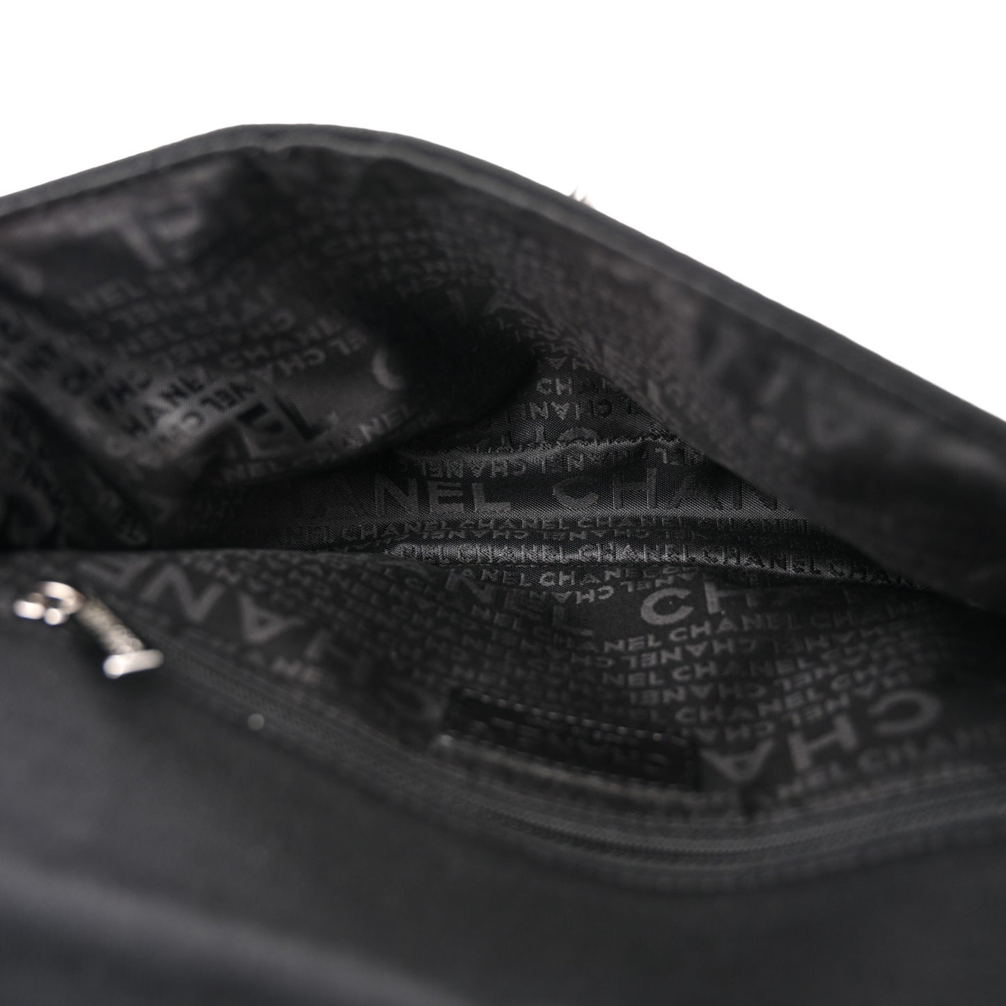 Jersey Quilted Single Flap Black
