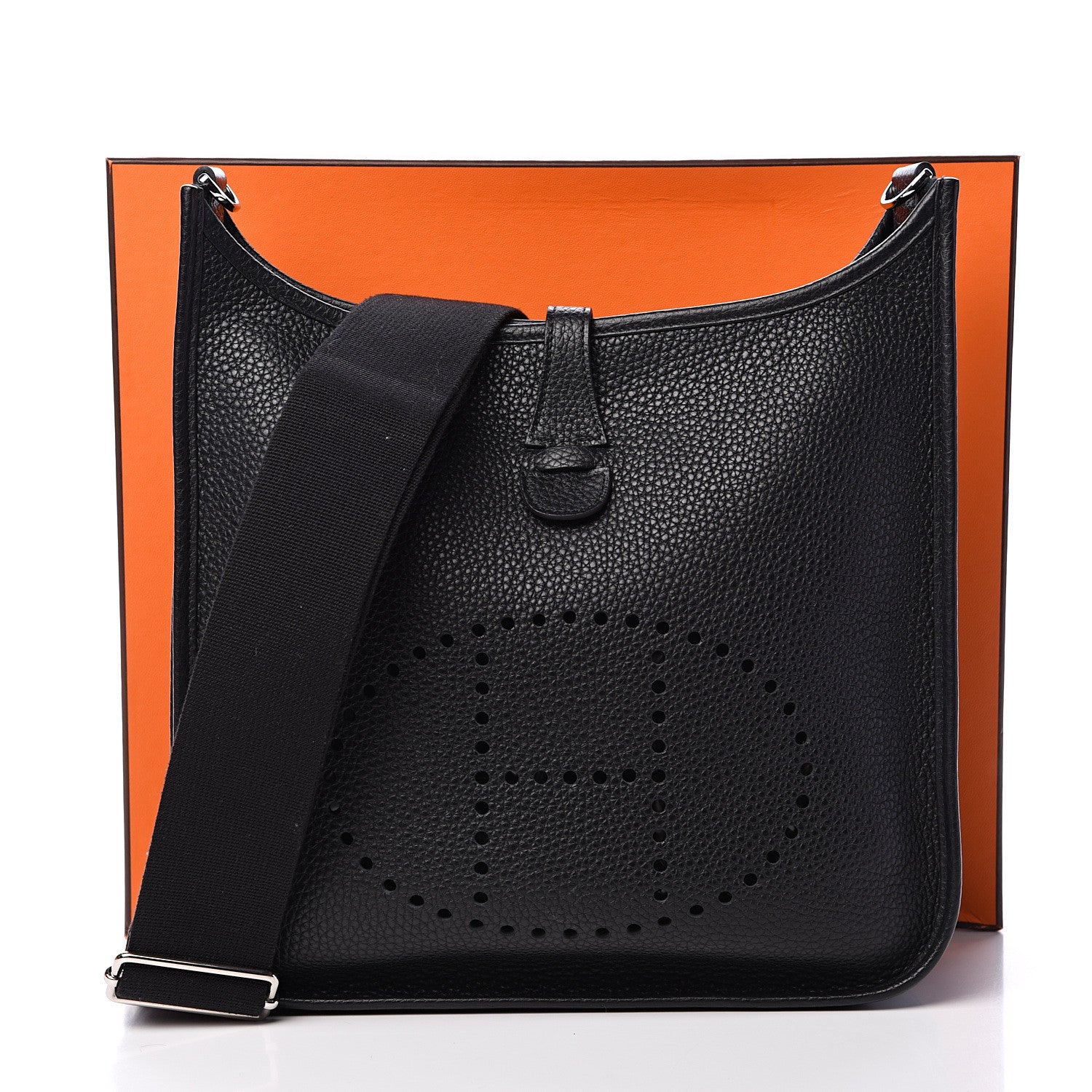 Hermes Taurillon Clemence Evelyne III PM Black 11 of 11