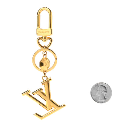 Louis Vuitton LV Facettes Bag Charm Key Holder Gold 2 of 6
